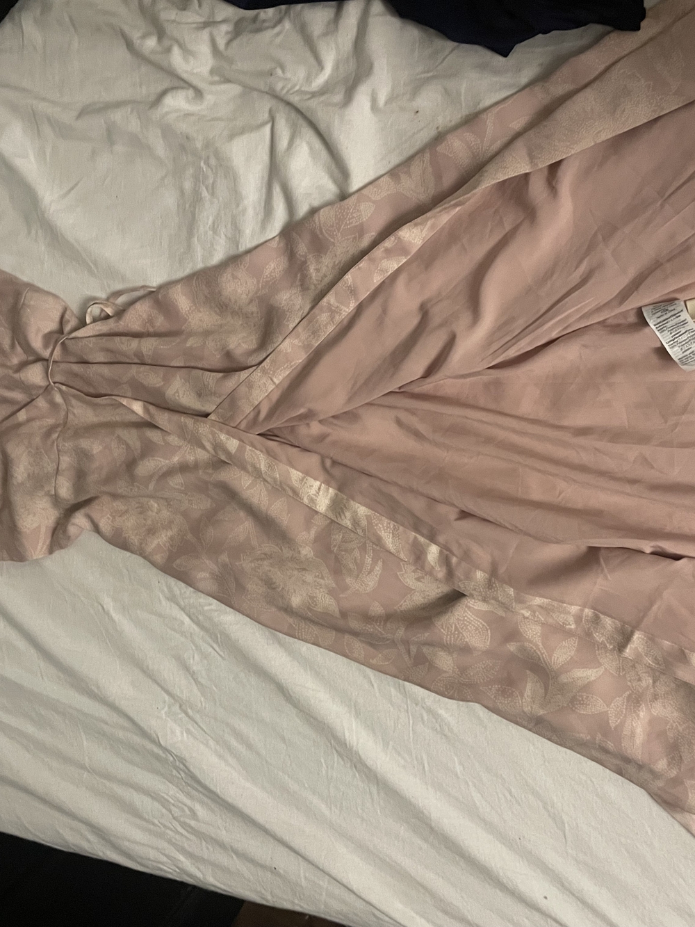 Madewell Women's Floral Wrap Dress- Blush Pink